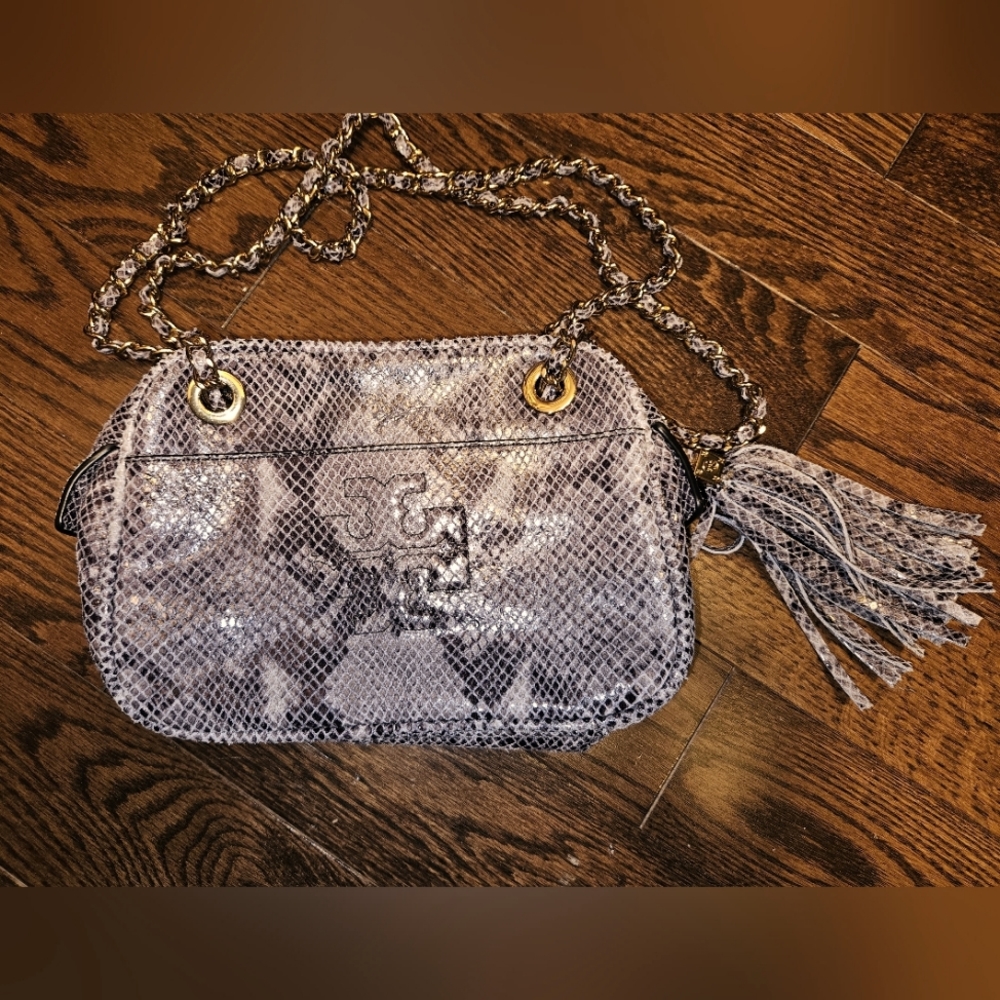 Tory Burch snake print-  shoulder bag